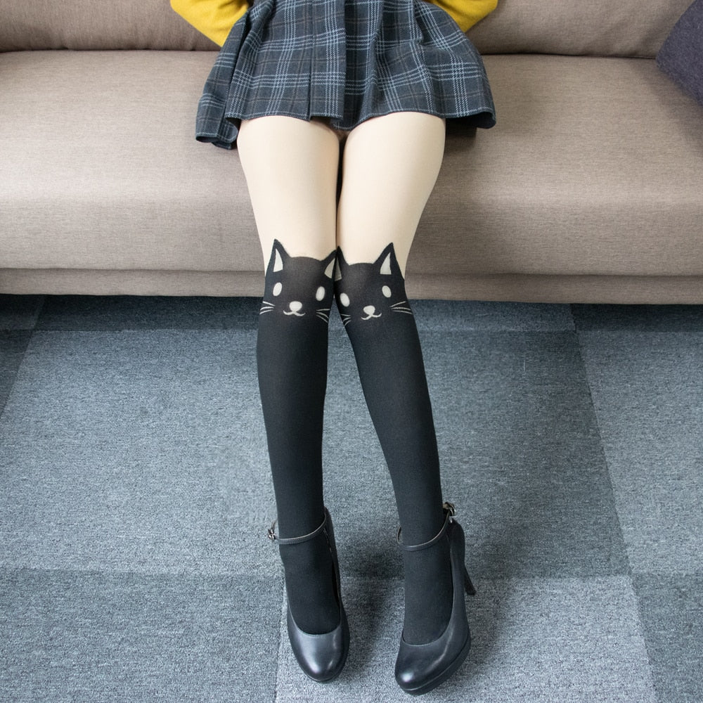 Black Cat Tights - Cat Tights