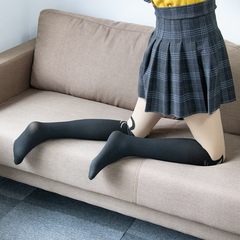 Black Cat Tights - Cat Tights