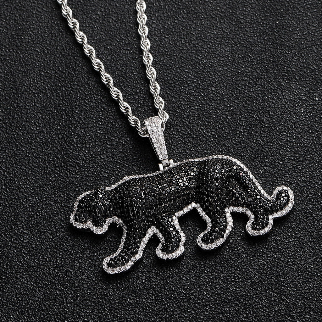Black Panther Cat Necklace - Cat necklace