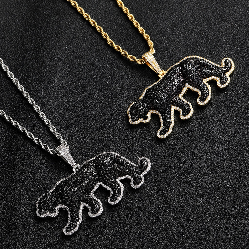 Black Panther Cat Necklace - Cat necklace