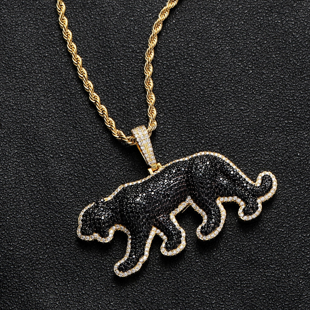 Black panther shop necklace for cats