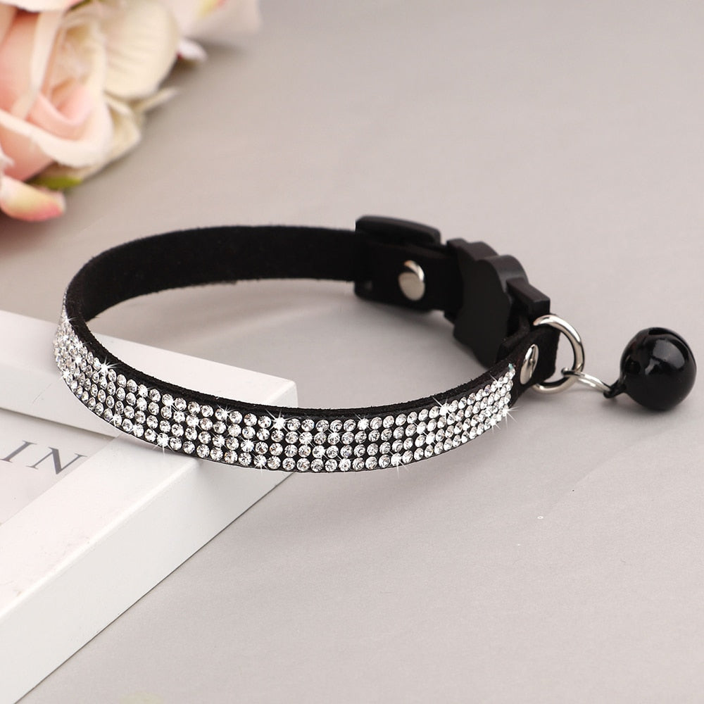 Bling Cat Collars - Black / XS - Cat collars