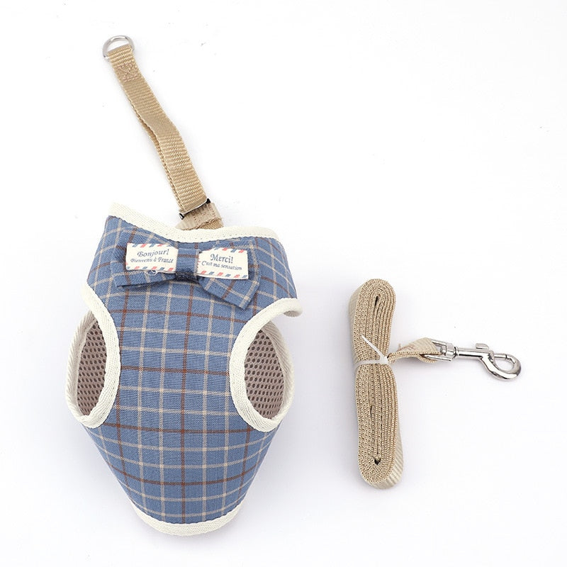 Bowknot Cat Harnesses - Light blue / S - cat harness leash