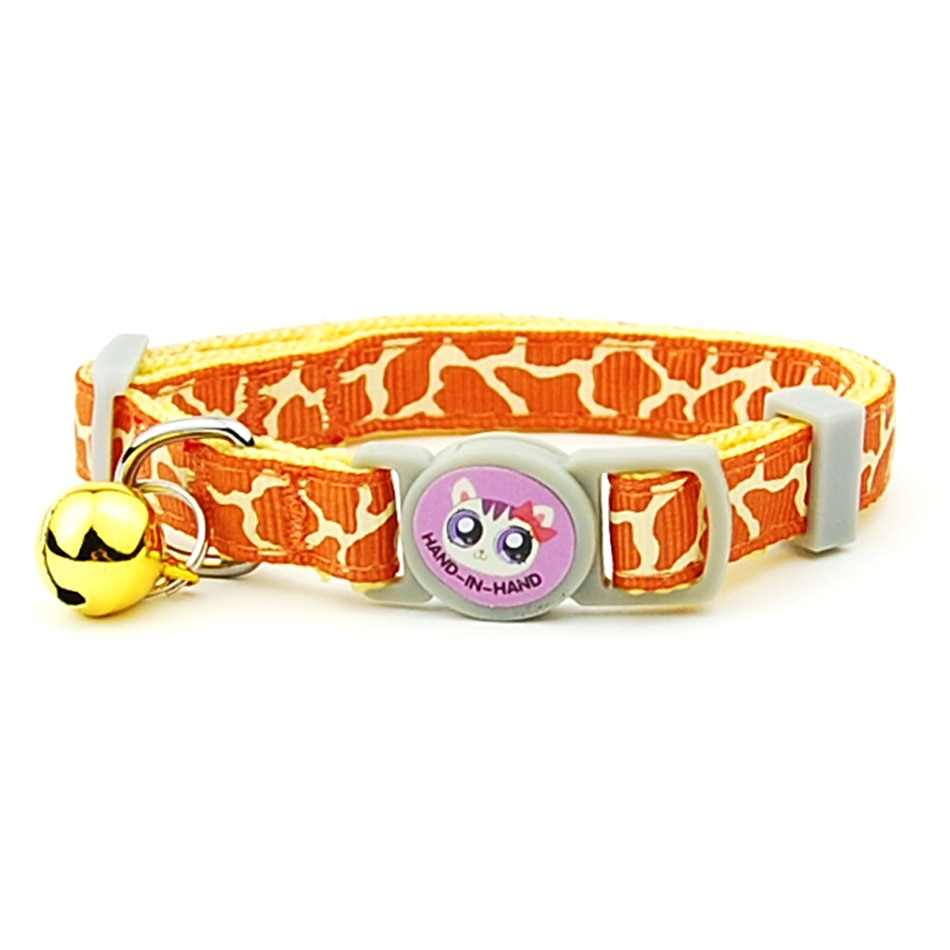 Breakaway Cat Collars - Yellow Giraffe Grain / Width 1.0cm -