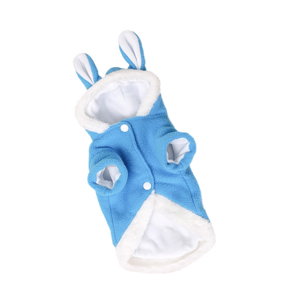 Bunny Costume for Cat - Blue / XS