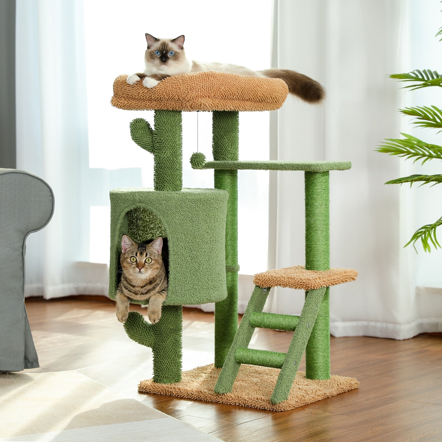 Cactus Cat Tree - Green / United States