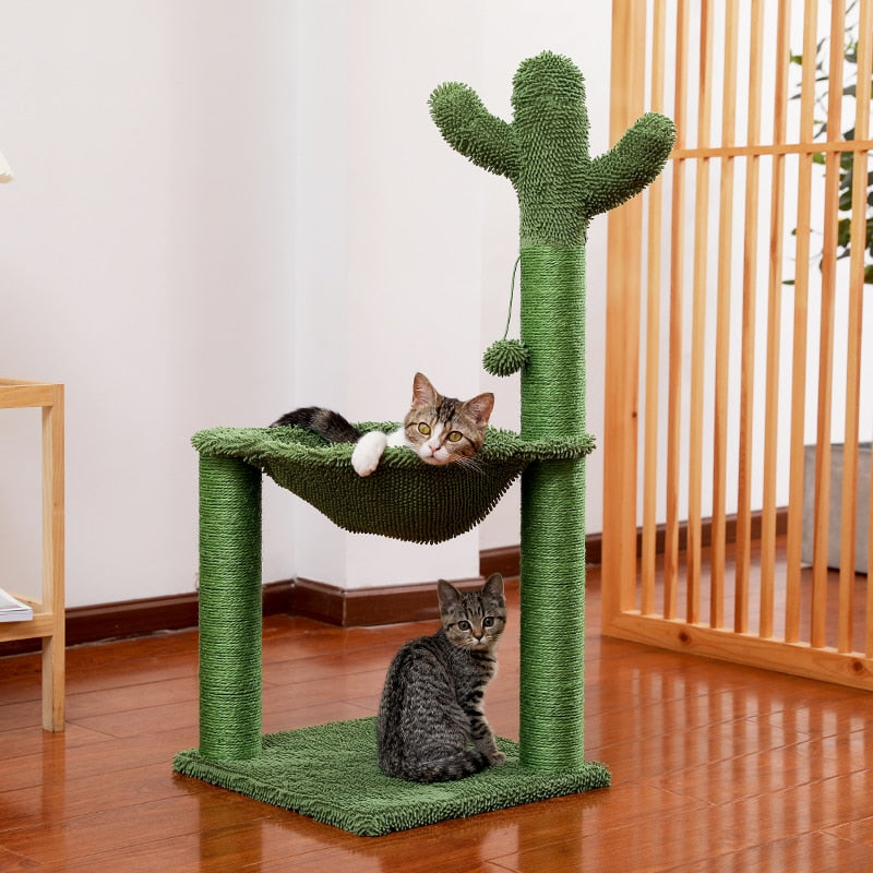 Cactus Hammock Cat Tree - Green / United States