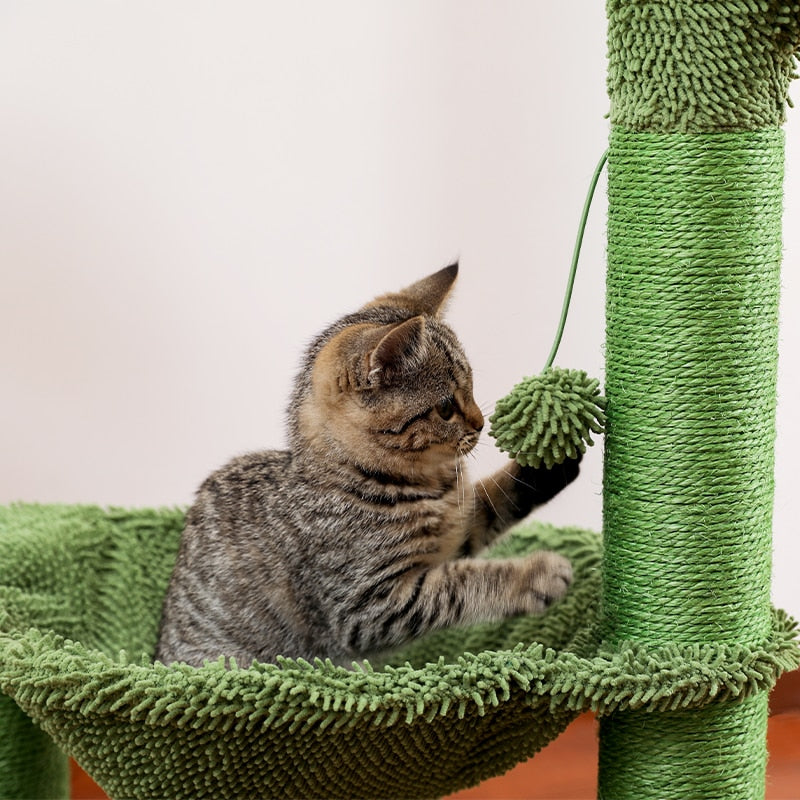 Cactus Hammock Cat Tree - Green / United States