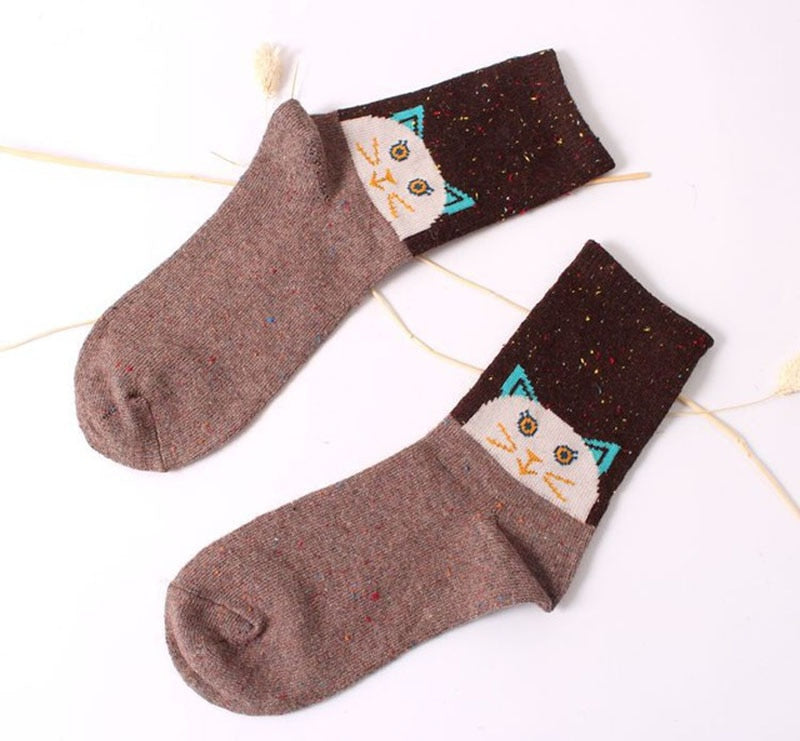 Calico Cat Socks - Cat Socks