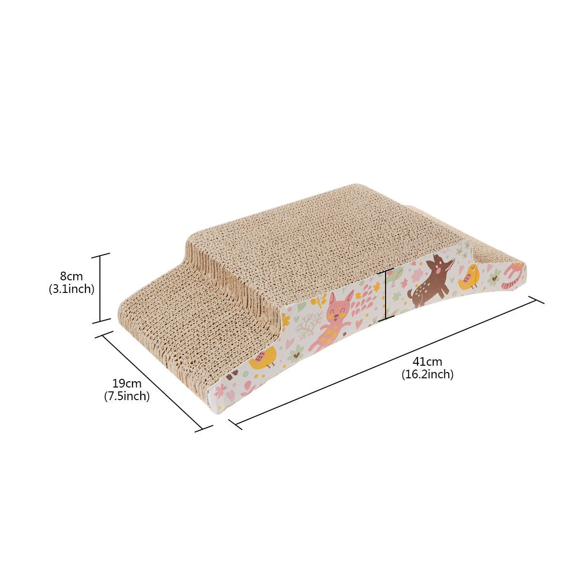 Cardboard Cat Scratcher Post - T-Walk - Cat scratching post