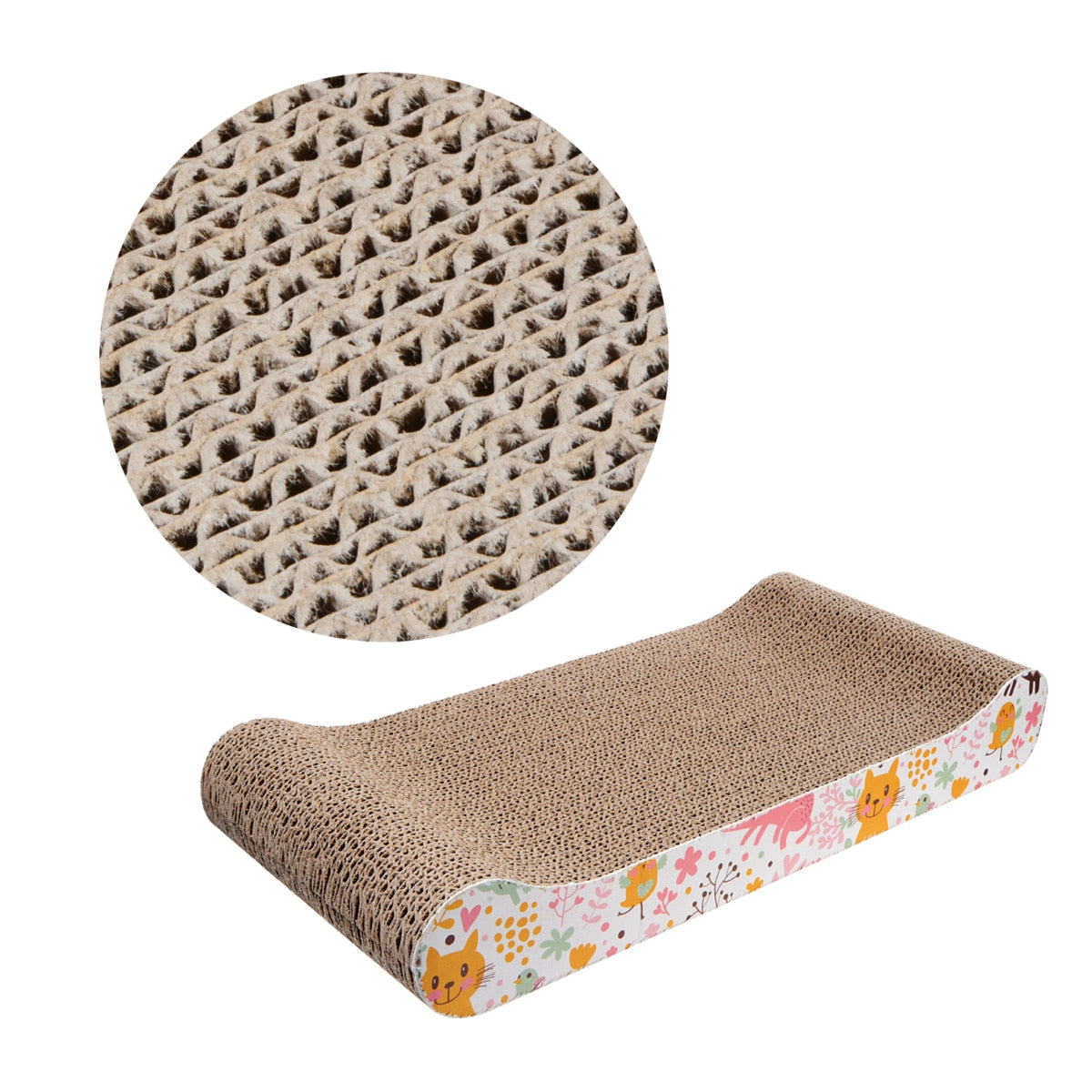 Cardboard Cat Scratcher Post - Cat scratching post