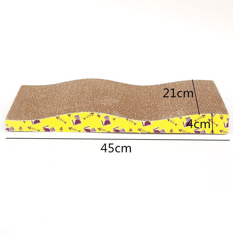 Cardboard Cat Scratcher Post - Wavy - Cat scratching post