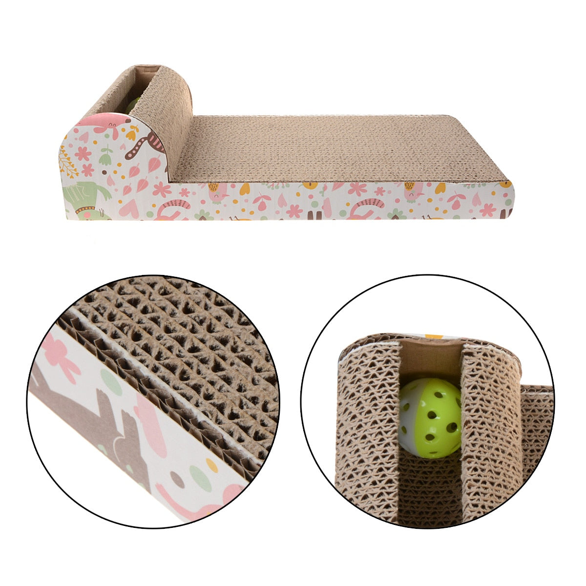 Cardboard Cat Scratcher Post - Cat scratching post