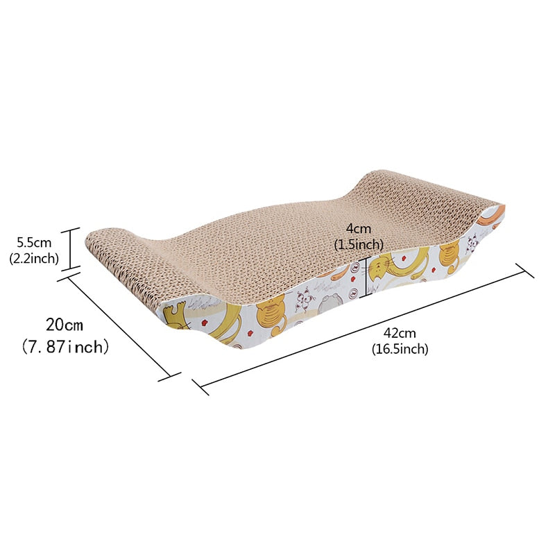 Cardboard Cat Scratcher Post - Arched - Cat scratching post