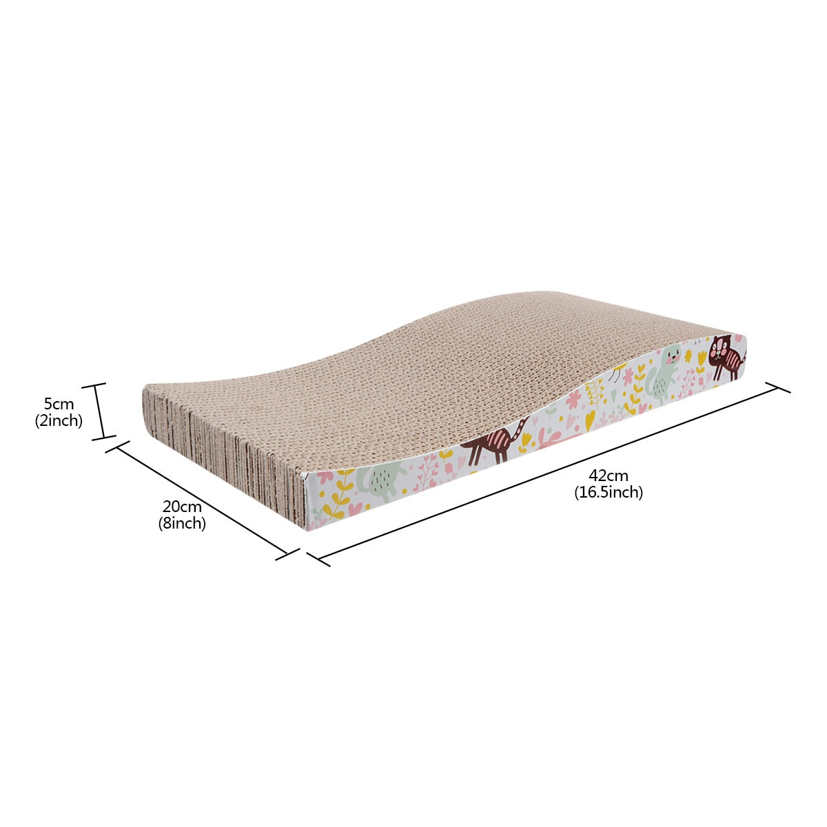 Cardboard Cat Scratcher Post - Wavy- - Cat scratching post