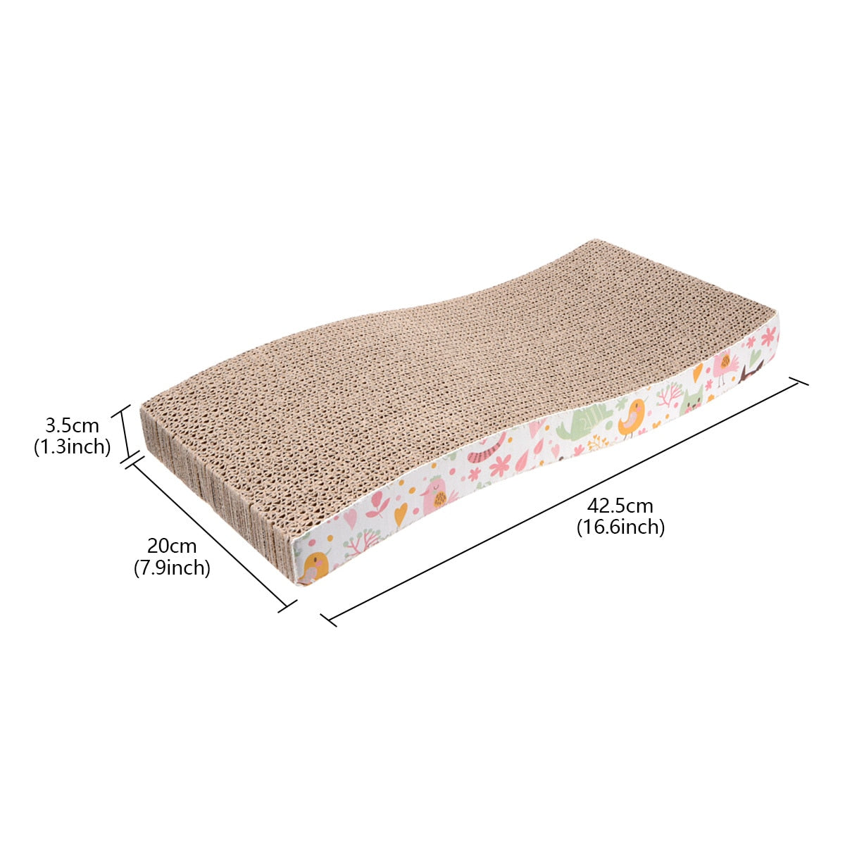 Cardboard Cat Scratcher Post - S-Shape - Cat scratching post