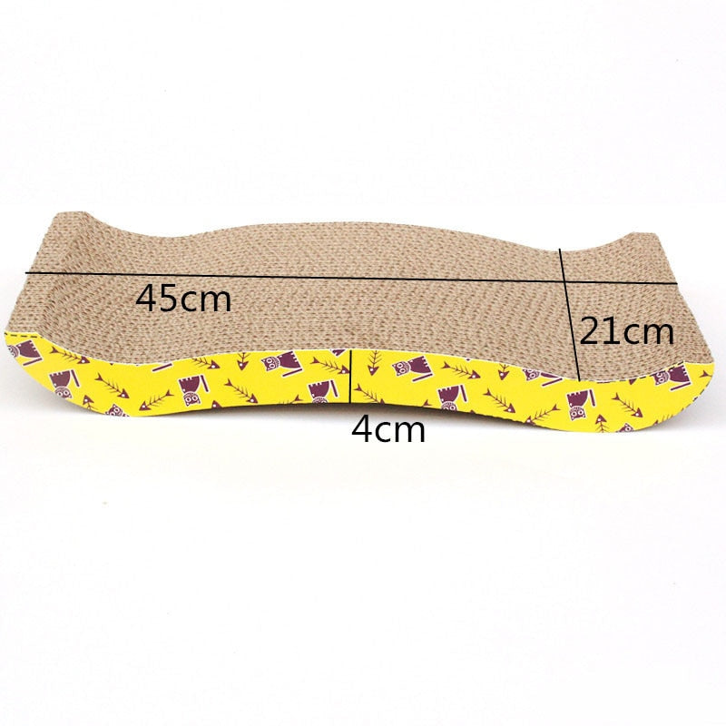 Cardboard Cat Scratching Post - Curve - Cat scratching post