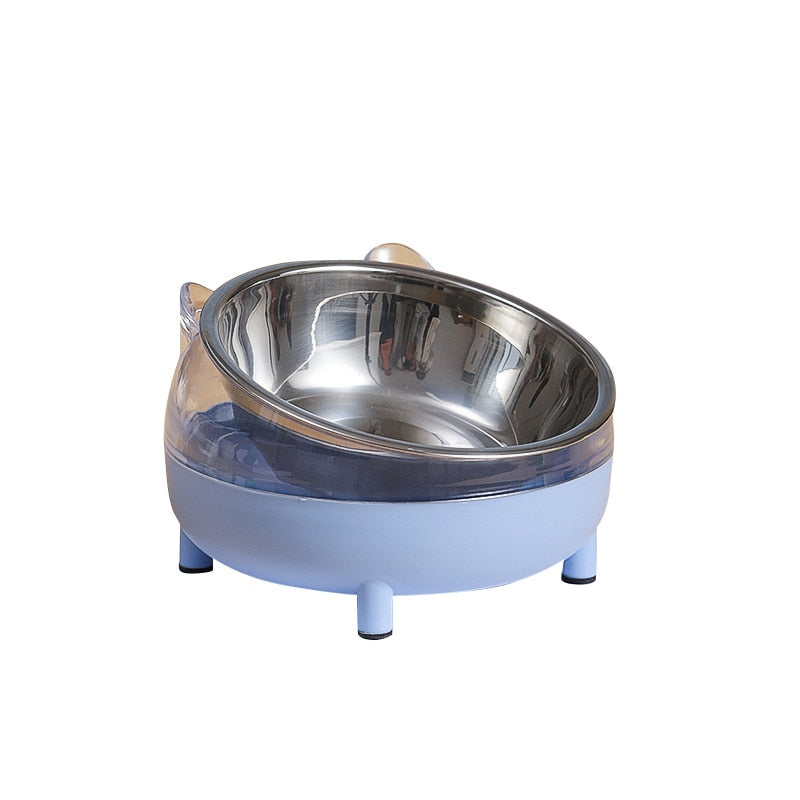 Cartoon Cat Bowl - Blue - Cat Bowls