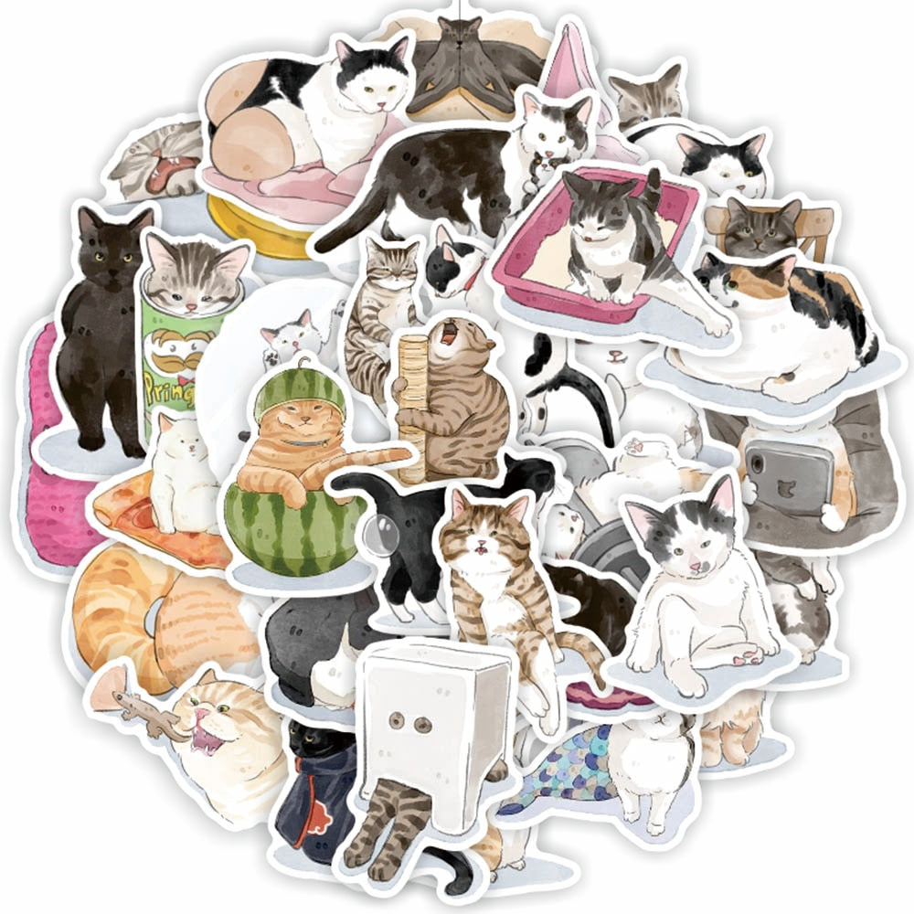 Cartoon Cat Cute Stickers