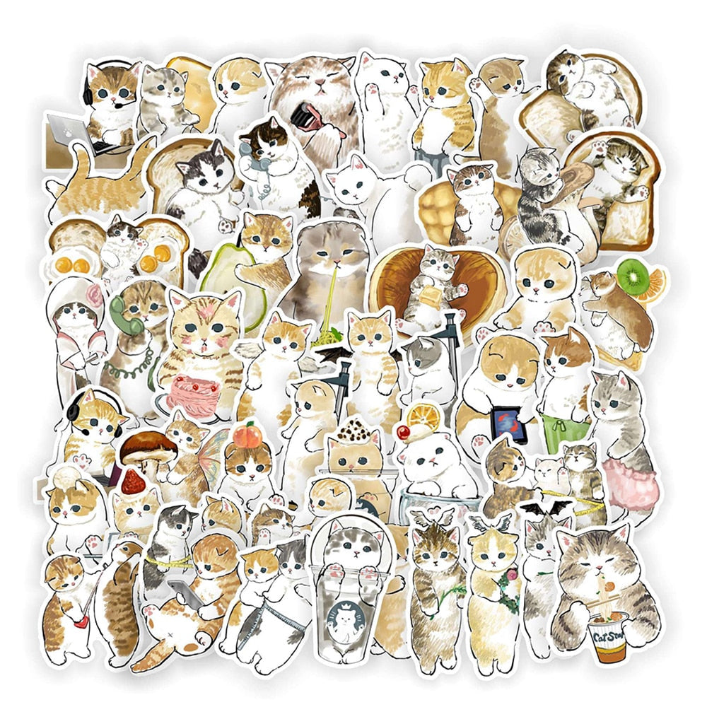 Kawaii Cat Stickers  The Other Aesthetic