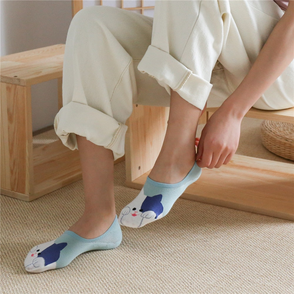 Cat Ankle Socks - Cat Socks