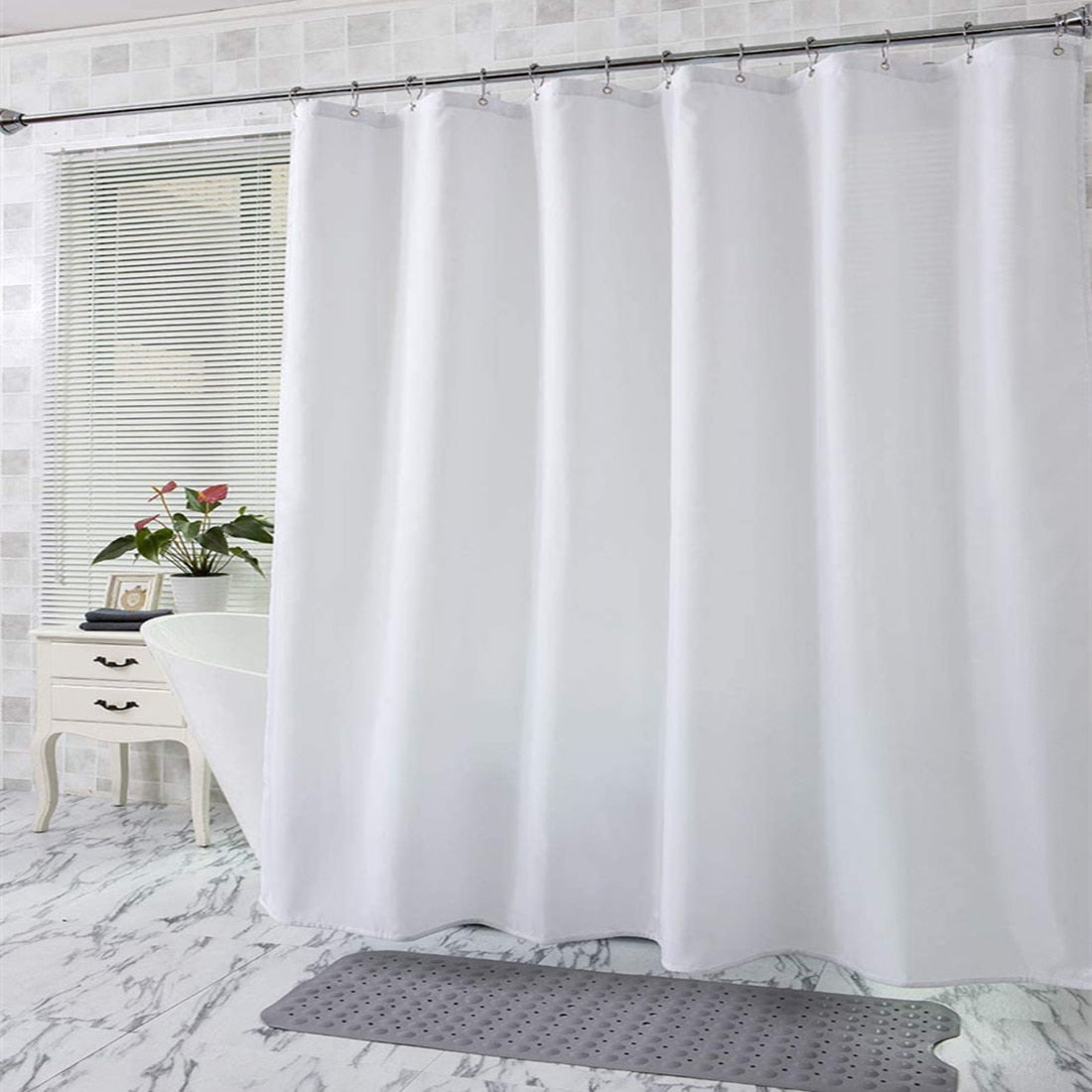 Cat Astronaut Shower Curtain