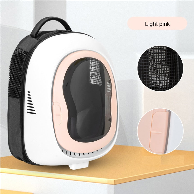 Cat Backpack Carrier Hiking - Light Pink - Cat Backpack