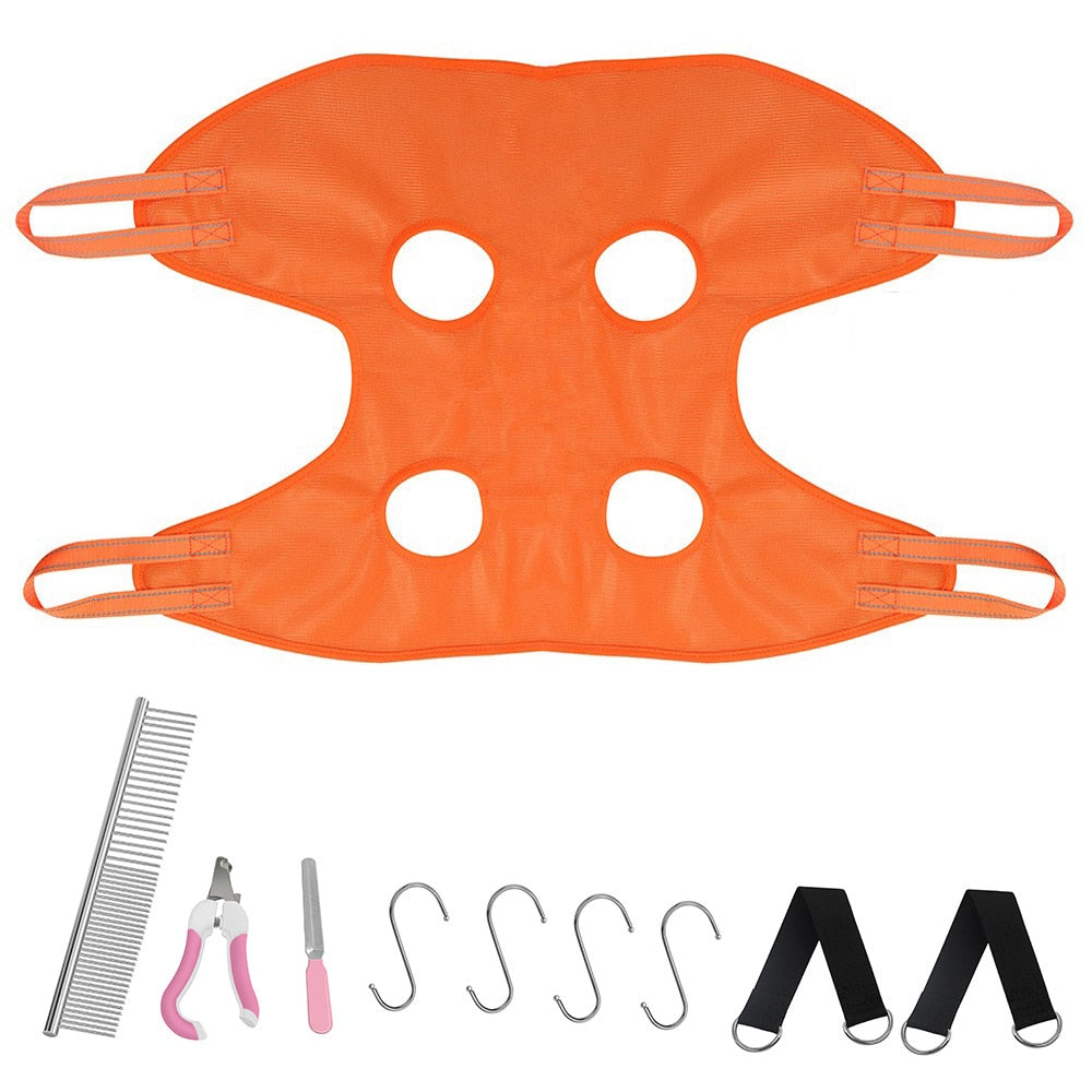 Cat Bath Harness - Orange / 10kg - cat harness leash