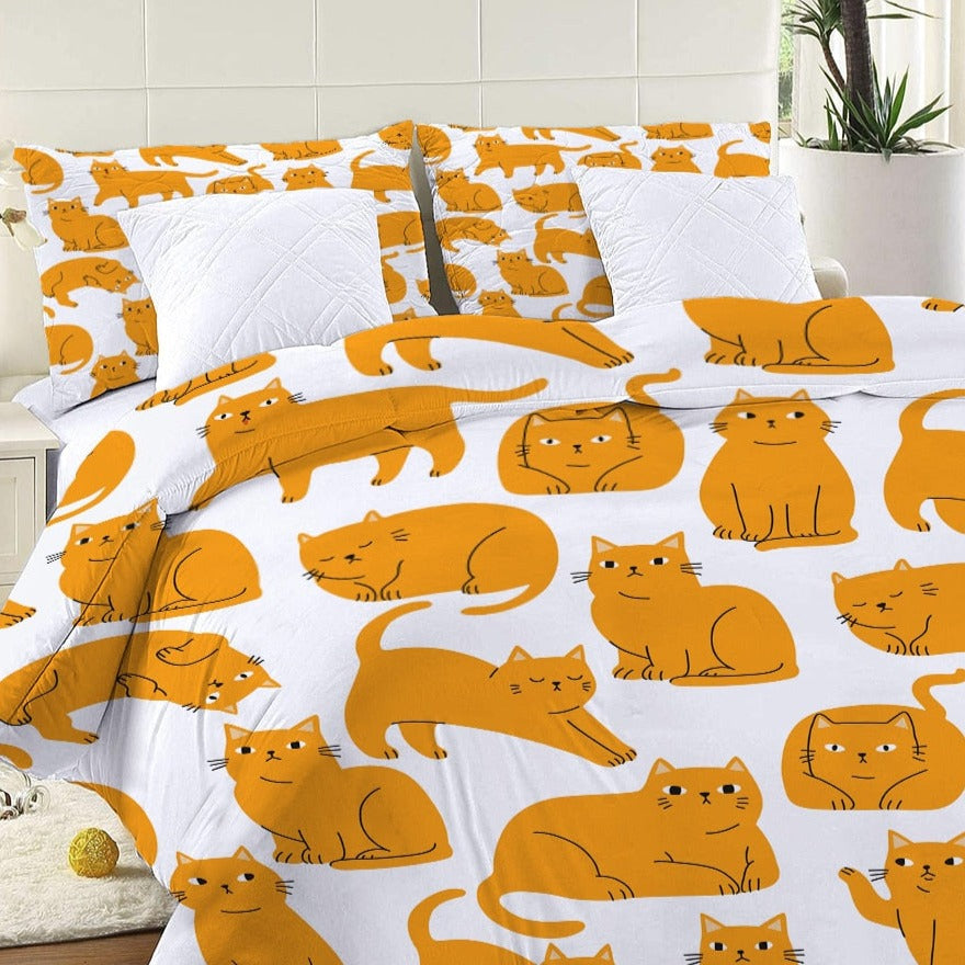Cat Bed Cover - Yellow / US Twin 173x218cm