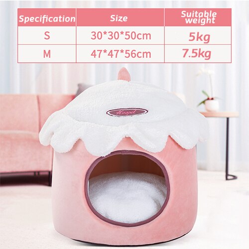 Cat Bed Pink - Pink / S