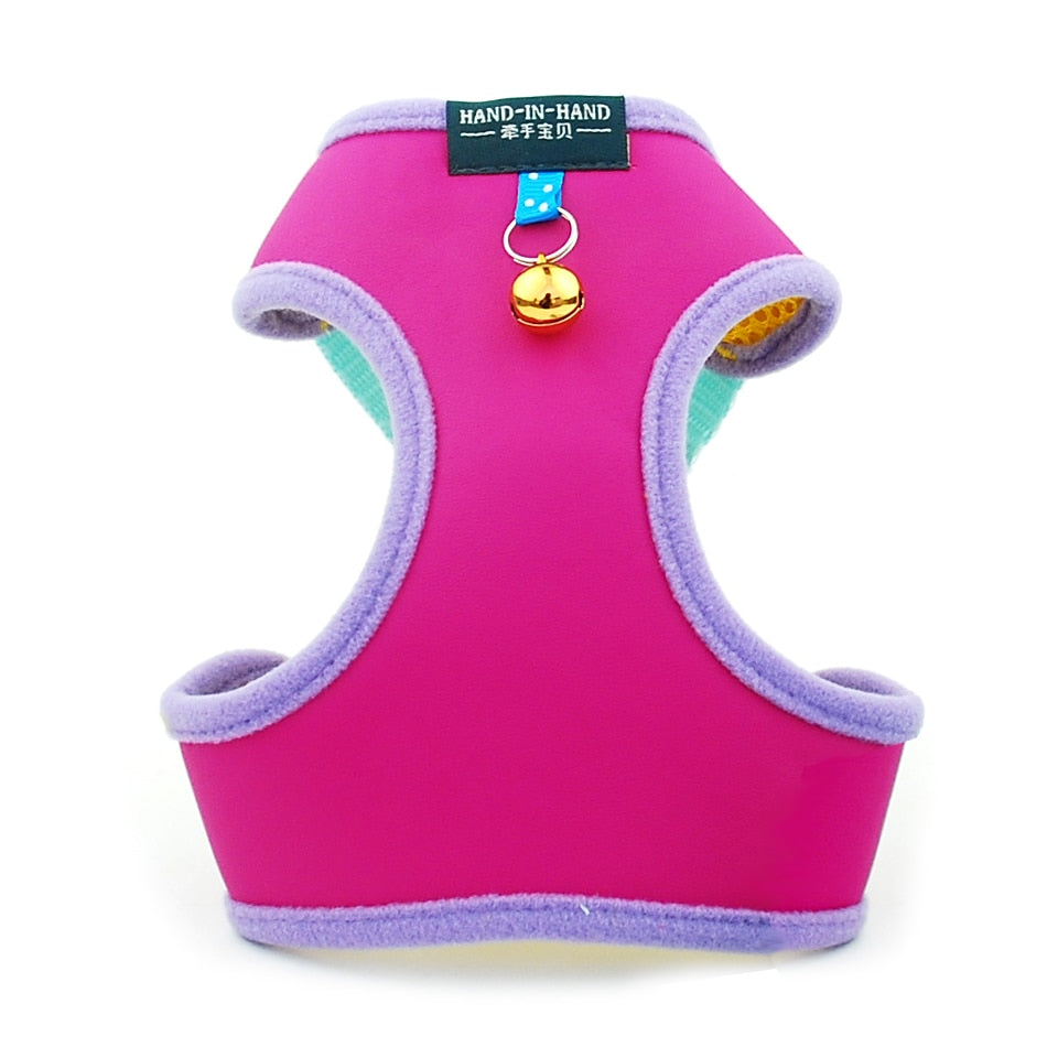 Cat Bell Walk Harness - Rose no leash / S - cat harness