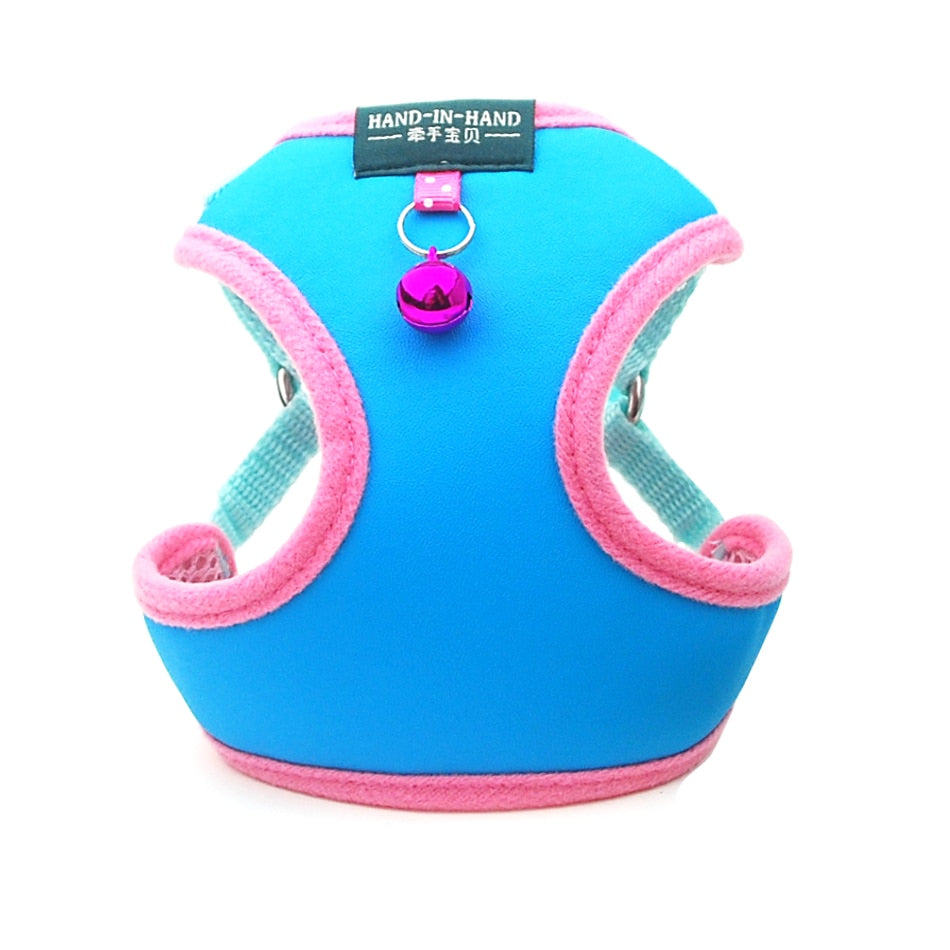 Cat Bell Walk Harness - Blue no leash / S - cat harness