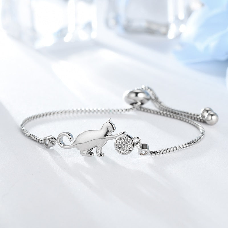 Cat Bracelet Silver - Cat bracelet