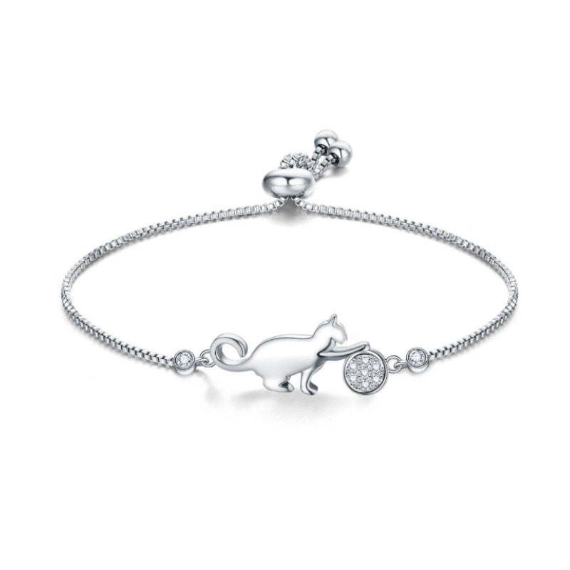 Cat Bracelet Silver - Cat bracelet