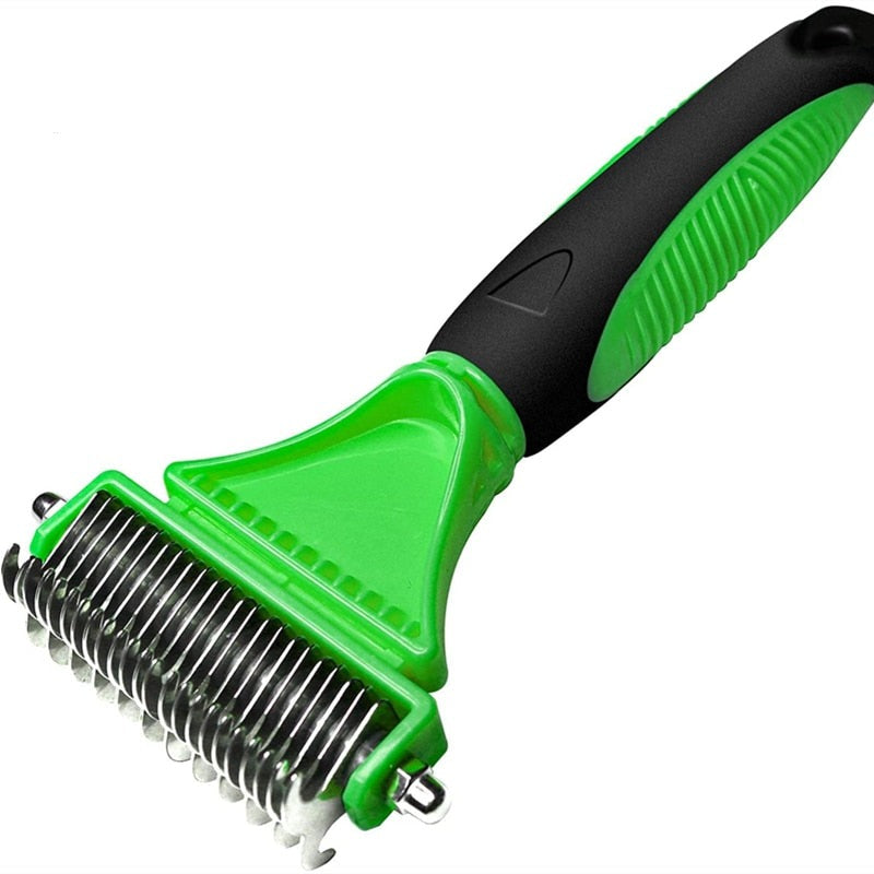 Cat Brush for Shedding - Green