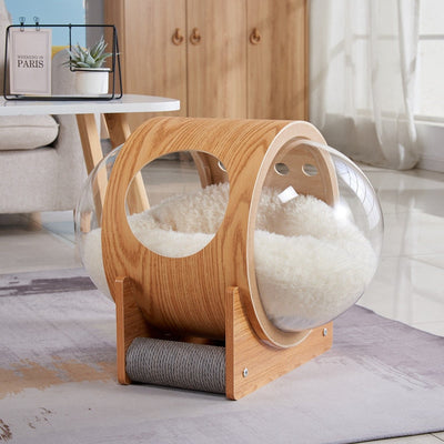Cat Bubble Bed - Navy Blue
