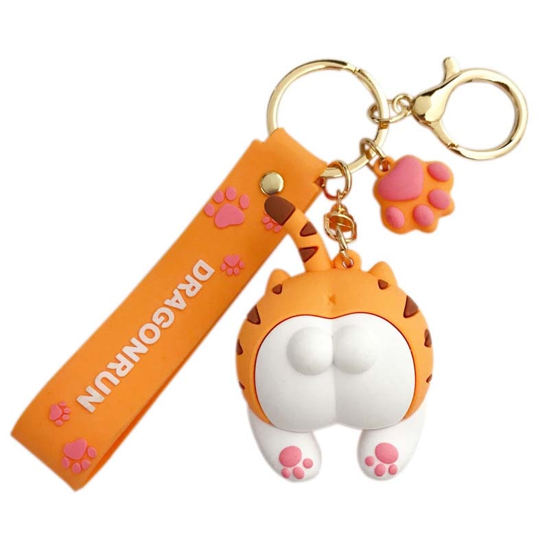 Cat Butt Keychain - Cat Keychains