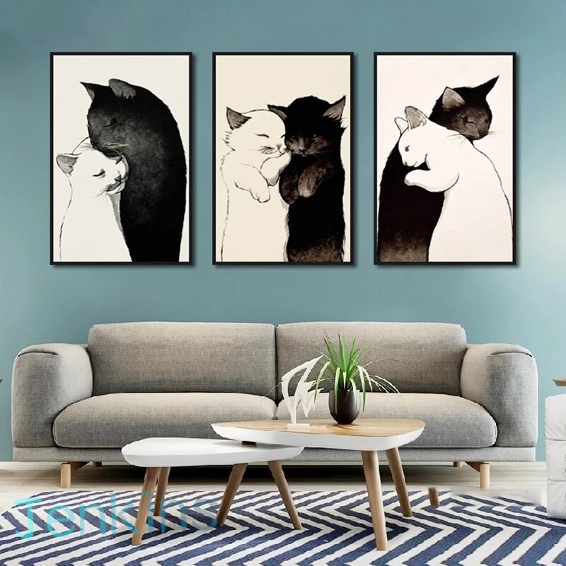 Cat Canvas Wall Art
