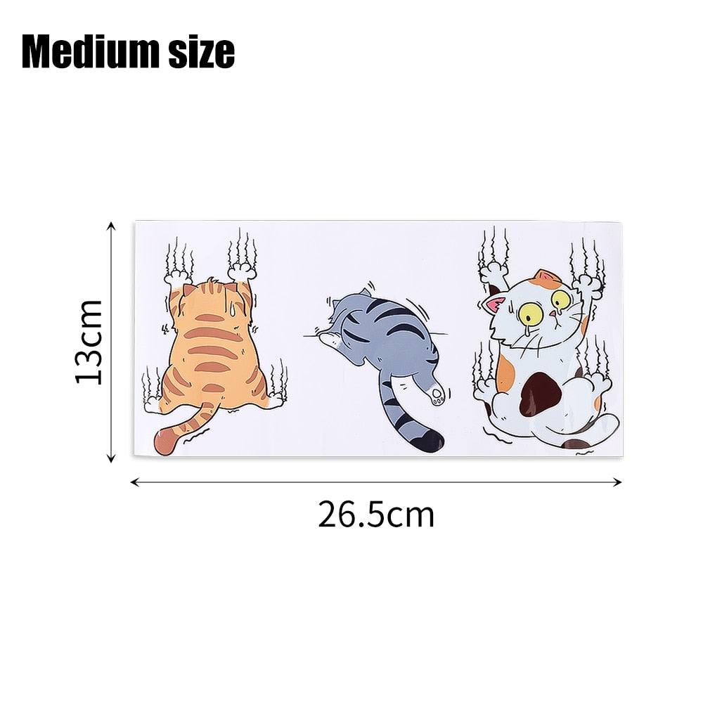Cat Car Stickers - Medium