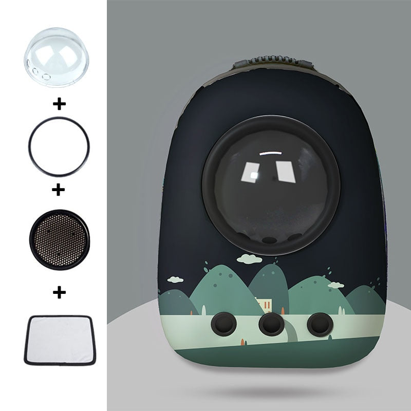 Cat Carrier Backpack for Large Cat - black Forest - Cat