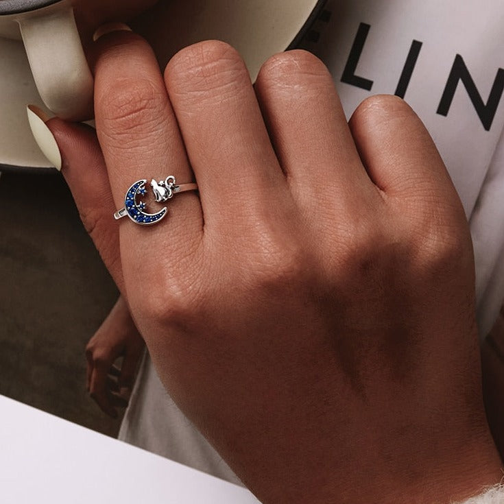 Cat Circle Ring - cat rings
