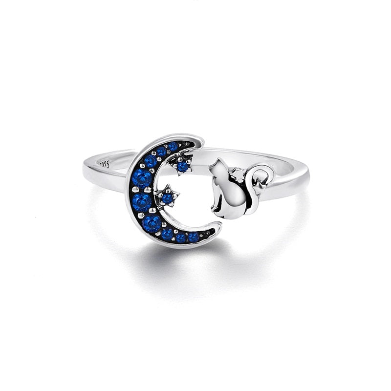 Cat Circle Ring - cat rings