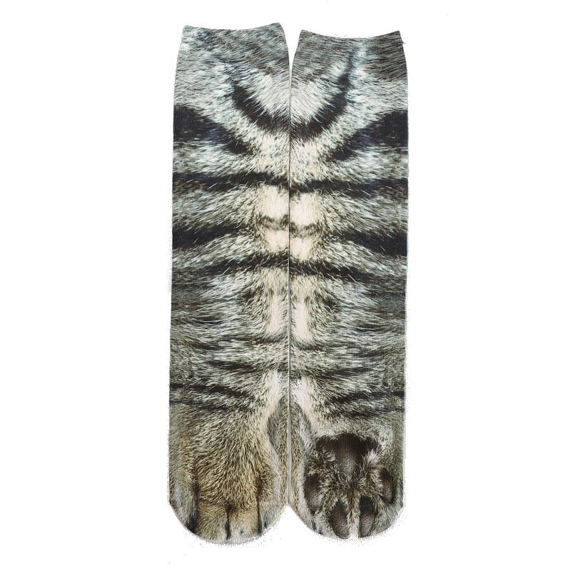 Cat Claw Socks - Grey / 20cm - Cat Socks
