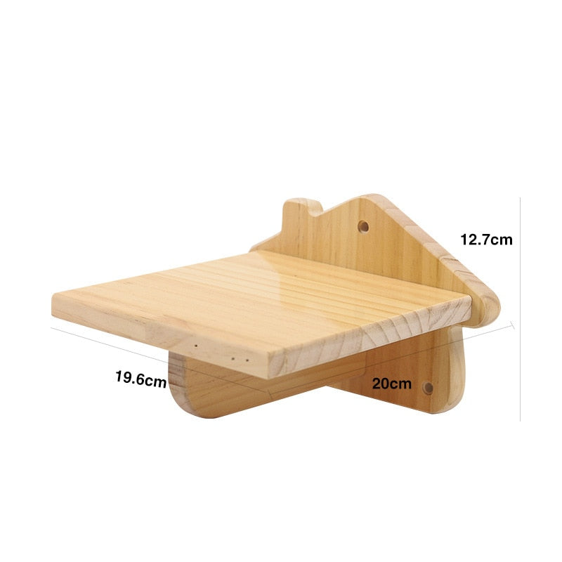 Cat Climbing Wall Platform - house pallet