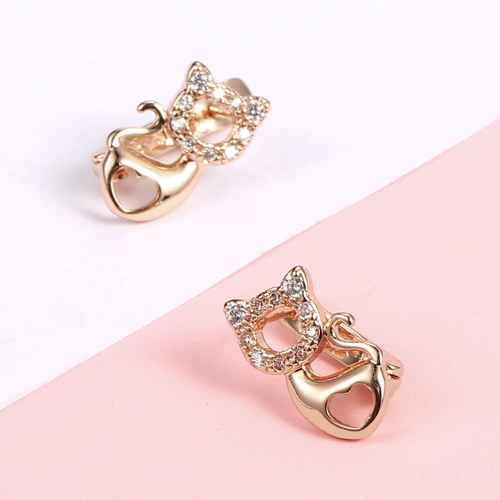 Cat Clip on Earrings - Cat earrings