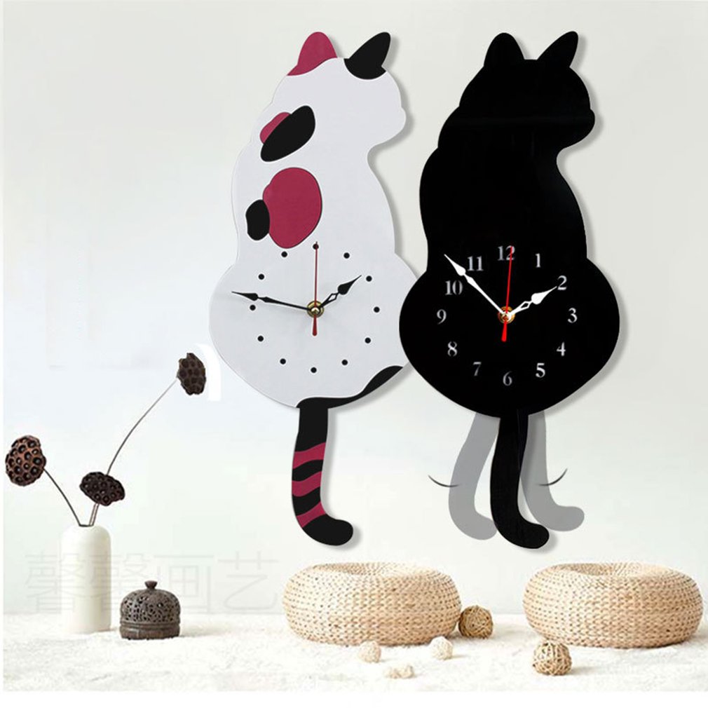 Cat Clock with Moving Tail