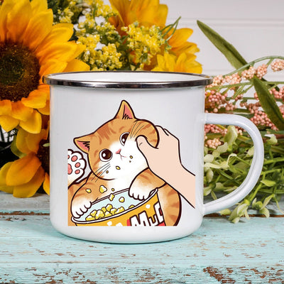 Cat Coffee Mug - Orange / 360ML
