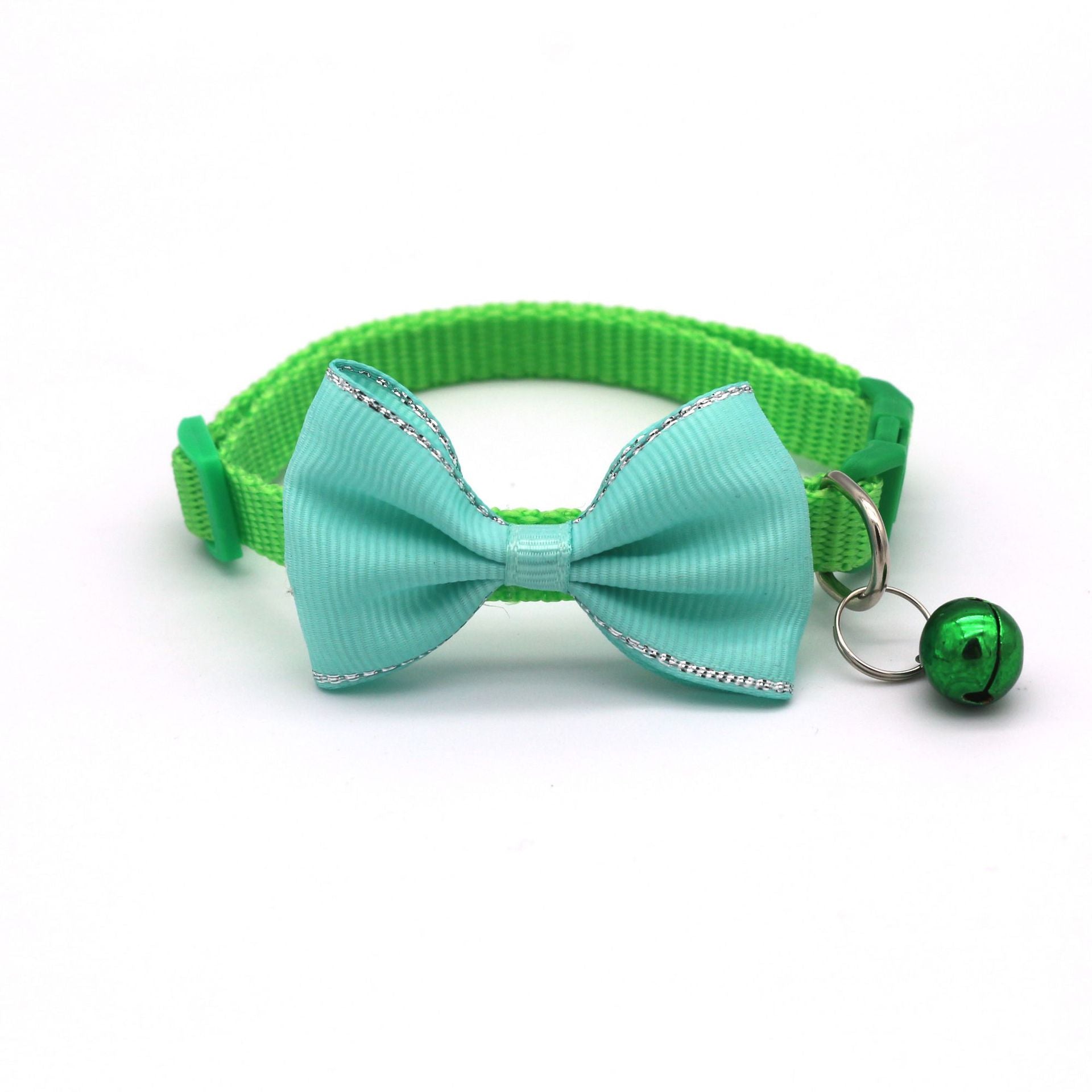 Cat Collars with Bells - Green - Cat collars
