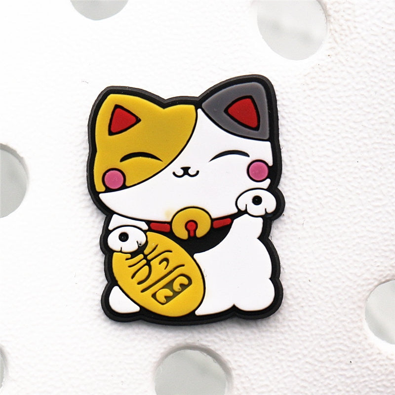 Cat Crocs Charms - Yellow - Cat charms