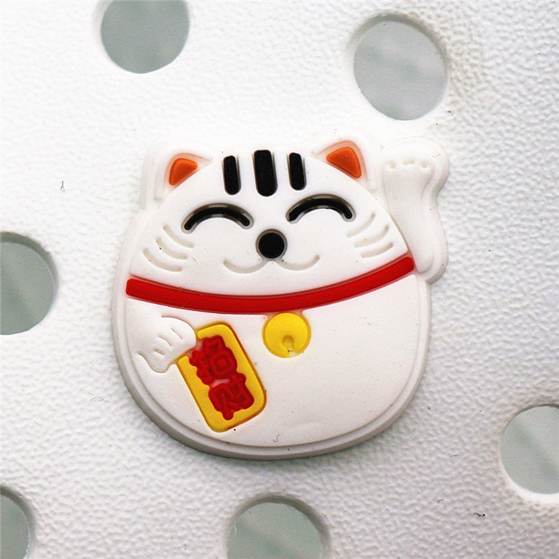 Cat Crocs Charms - White - Cat charms